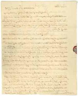 约翰·安德鲁斯给威廉·巴勒尔的信，1774年1月28日 