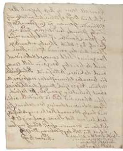 1769年2月20日，安德鲁·博伊德向约翰·钱德勒出售黛娜(一个被奴役的人)的账单 