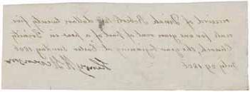 Receipt from Henry K. Stevenson to Dinah Roberts, 29 July 1806 