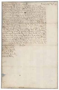 1681年6月12日，约翰·萨芬、约翰·亚瑟和其他人给威廉·威尔斯特德的信 