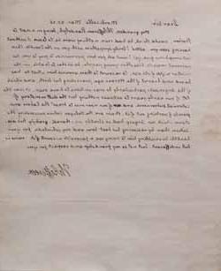 托马斯·杰斐逊致约翰·亚当斯的信，1826年3月25日手稿