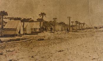 Military camp at Folly Island, S.C. Photograph